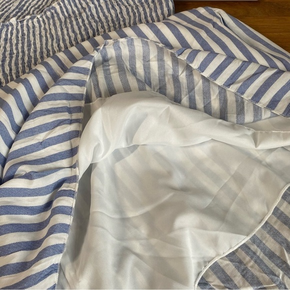 NWT Beachsissi Gorgeous Blue and White Stripe Summer Dress Size Small - Picture 7 of 12